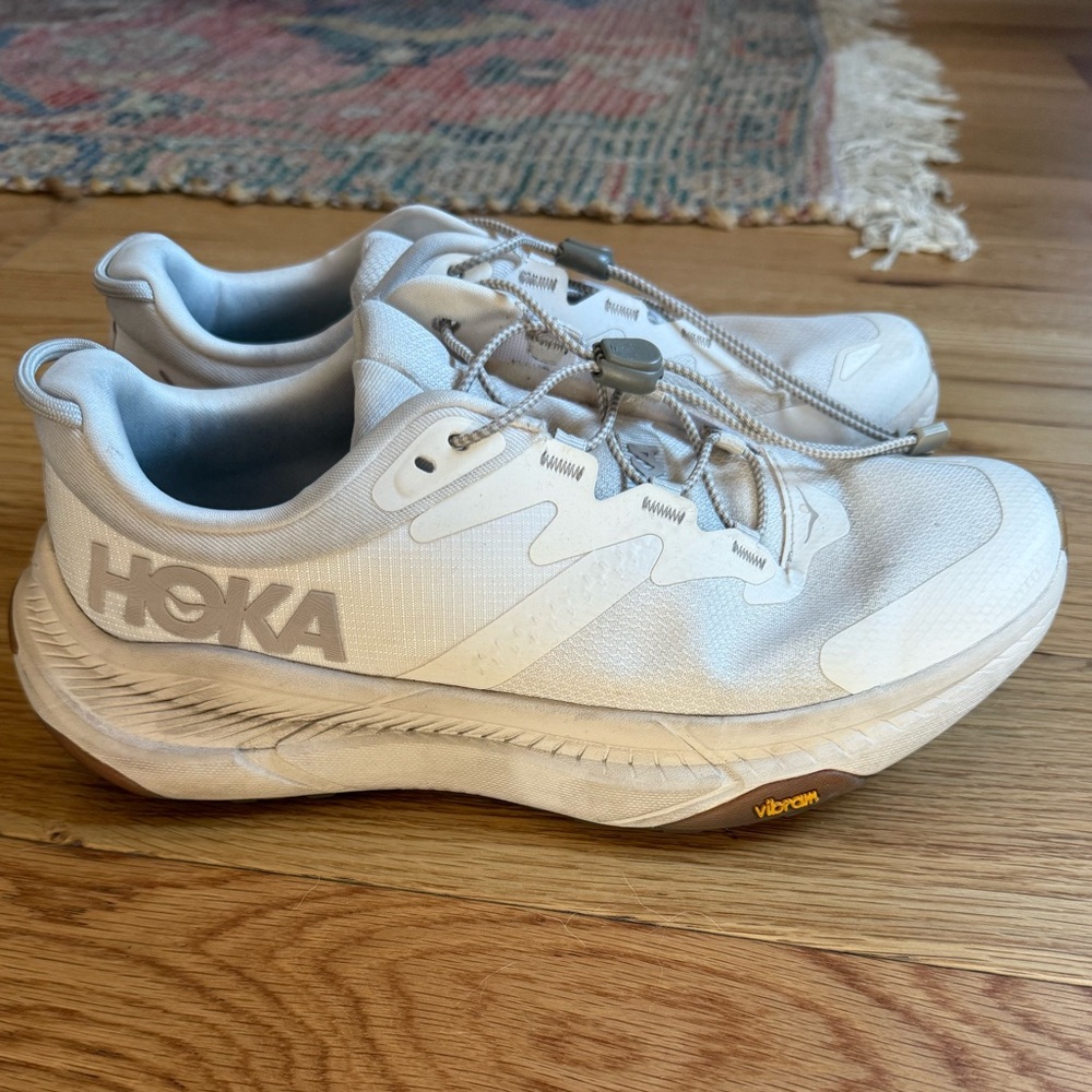 Hoka Women’s Transport Sneaker, eggnog 7.5